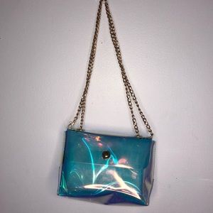 Holographic Cross Body Pouch